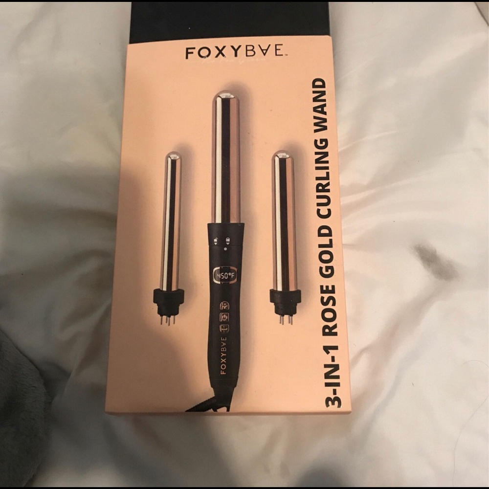 3-1 in rose gold curling wand
